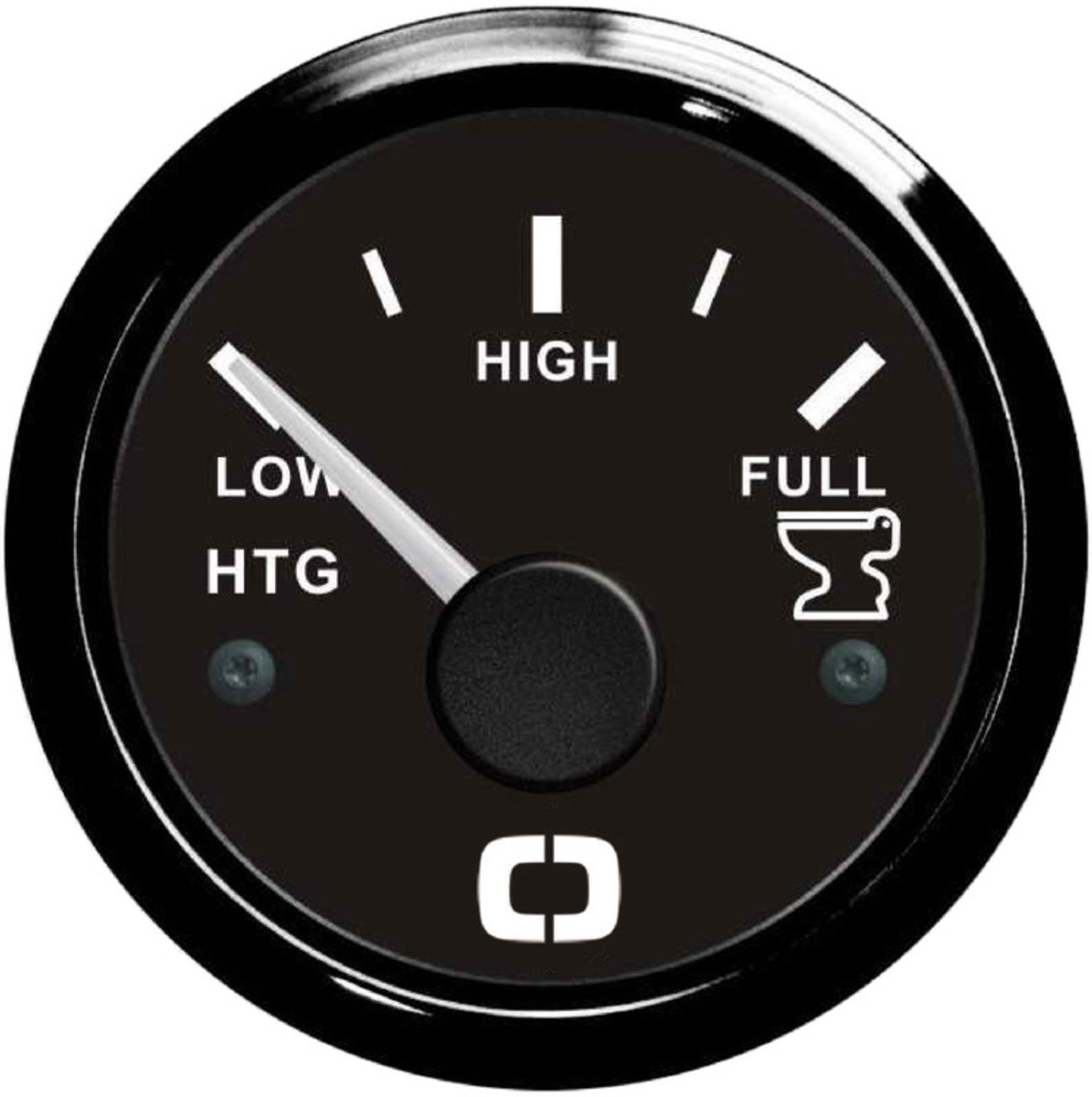 Osculati 12/24V zwarte digitale Vuilwatertankmeter Low-High-Full Ø51mm gatmaat | 27.320.05