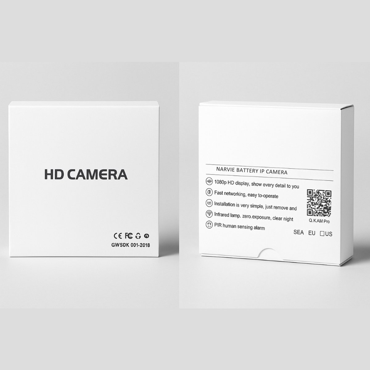 Narvie 3MP Draadloze Beveiligingscamera – WiFi IP Camera met Batterij, Nachtzicht, Bewegingsdetectie & 32GB SD-kaart – Voor Binnen & Buiten – foto 5
