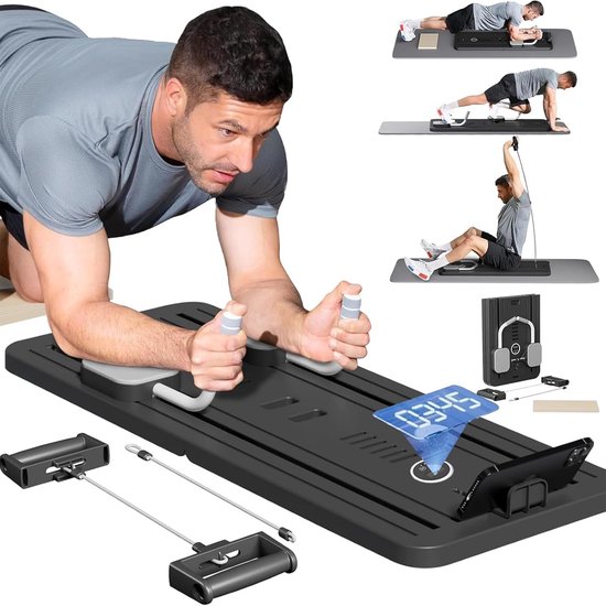 Pilates Board Faltbar - Core Trainer Mit Automatischem Rückprall Für Zuhause