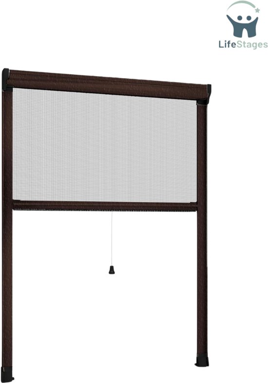 Insectenwerend Rolgordijn Voor Ramen, Aluminium, Op Maat Te Snijden Breedte X Hoogte Lg 1000 Mm Ht 1600 Mm 2 Stuks Wit 814844060