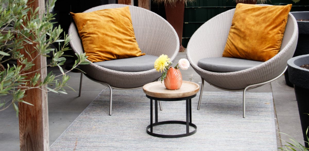 Hamat Vento - Vloerkleed - Beige - Geweven - Binnen & Buiten - Wasbaar - Rechthoek - 160 x 230 cm
