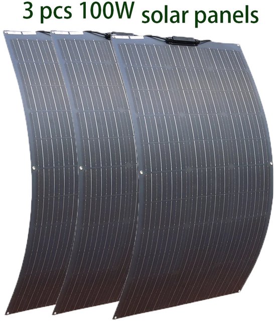 200W 12V Semi-flexibel Zonnepaneel - Fotovoltaïsche Module Voor Camper Jacht En Boot