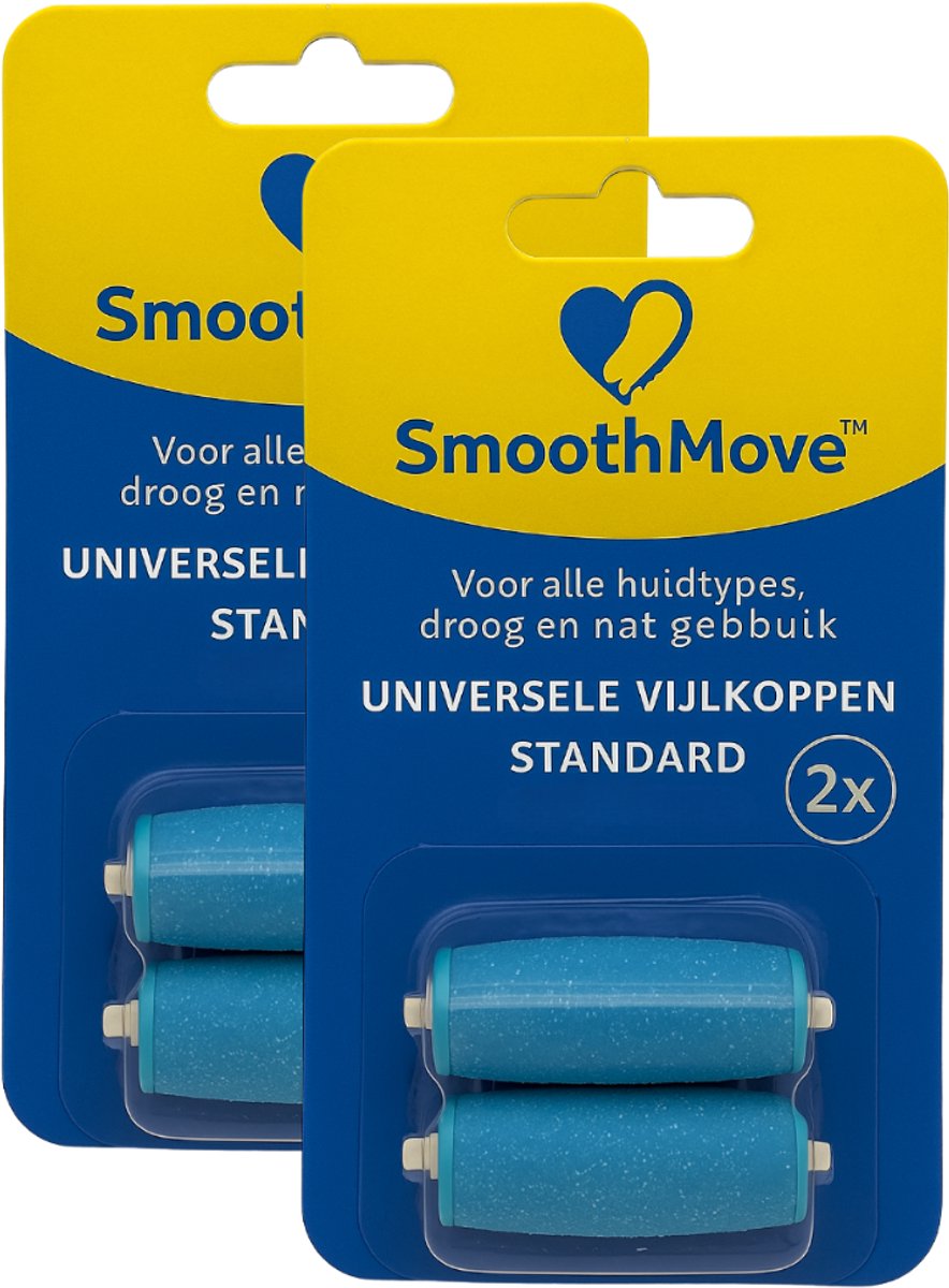 Goedkoopste Navullingen voor elektrische voetvijl (2x2 stuks) – Standaard – Geschikt voor Scholl-apparaten