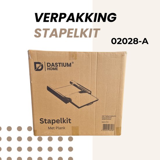 Doos met Dastium Home Stapelkit met Plank, model 02028-A.
