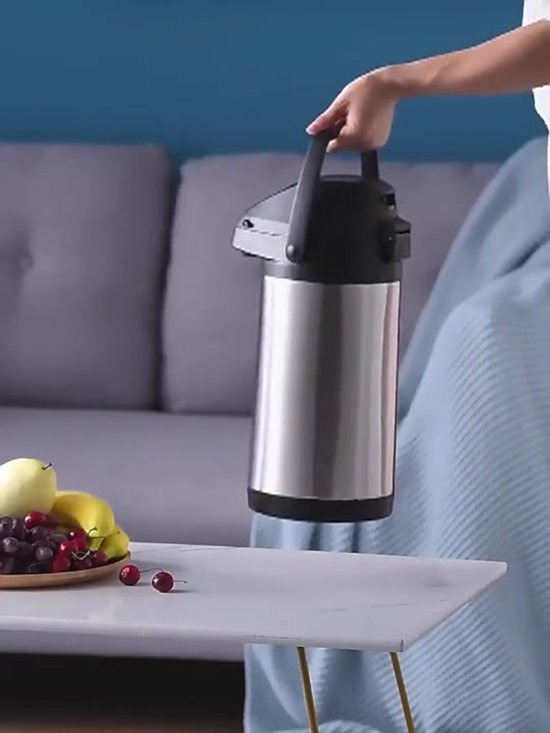 Thermos Thermoskan Met Pomp Zwart Online Kopen