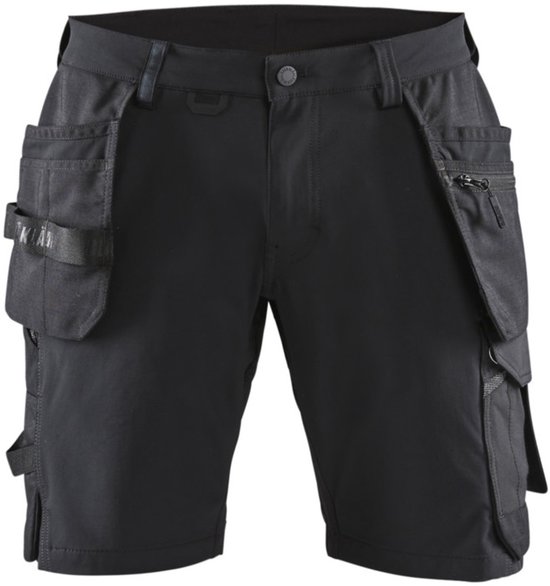 Blaklader Short 4-way stretch 1520-1645 - Zwart/ Gris Foncé - C54