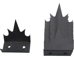 Inovra Plus - Betrouwbare Anti-inbraak Bescherming - Roestwerende Omheiningsspikes met Schroeven en Verlengbuizen voor Thuishekwerk