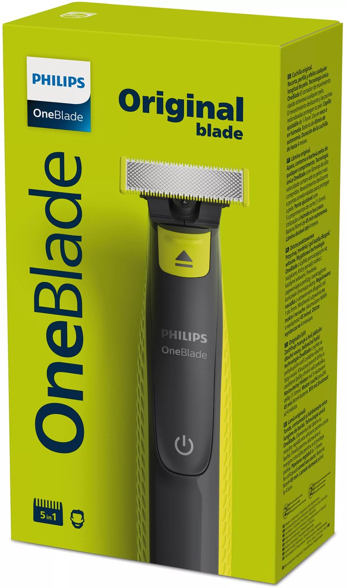 Philips OneBlade Original Blade QP2721/20 - Hybride trimmer en scheerapparaat in 1 thumbnail 4