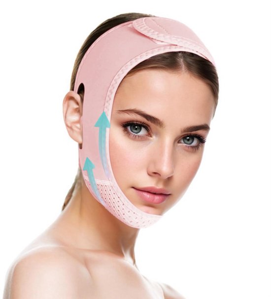 Hoge Kwaliteit Onderkin Afslanker Band | Facelift Masker & Onderkin Apparaat | Dubbele Kin Verwijderaar & Kaaklijn Trainer | Onderkin Masker & Tape | Face Lift Tape & Facelift Band | Kaak Trainer & Face Lifting Tape | Afslankband | Facelift Apparaat