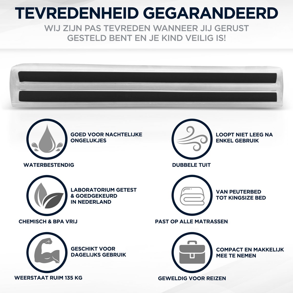 Opblaasbare Opblaasbare Bedrand Donkerblauw - afbeelding 2