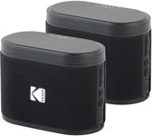 Kodak SoundBrix Bluetooth Speaker – Draadloze Muziek Box –5W RMS - 2pcs – Zwart