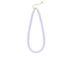 Beady Babe Ketting | RVS & Acrylic | Lila | Beste cadeau voor haar | Yehwang