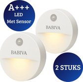 BABIVA® Premium Duo Veilleuse LED - Veilleuse pour enfants - Veilleuse à douille - Capteur jour/nuit automatique - LED économe en énergie - Veilleuse pour Enfants, parents et Personnes âgées