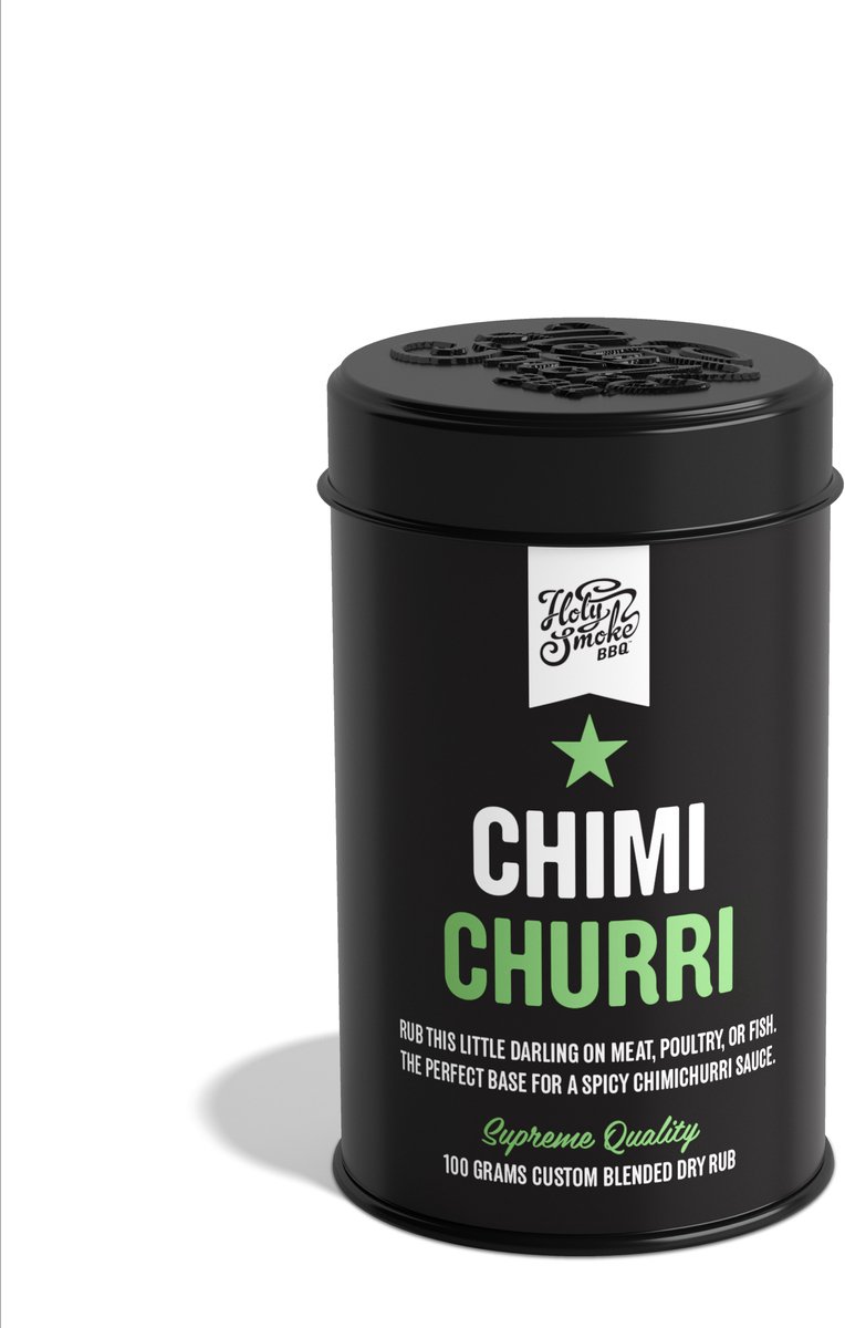 Holy Smoke BBQ - CHIMICHURRI DRY RUB - 100 gram - BBQ rubs - kruiden