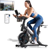 Bol.com Hometrainer met App - 100 Weerstand Niveaus - Verstelbaar Zadel en Stuur - Spinning Fiets - Aansluitbaar op TV - Geschik... aanbieding