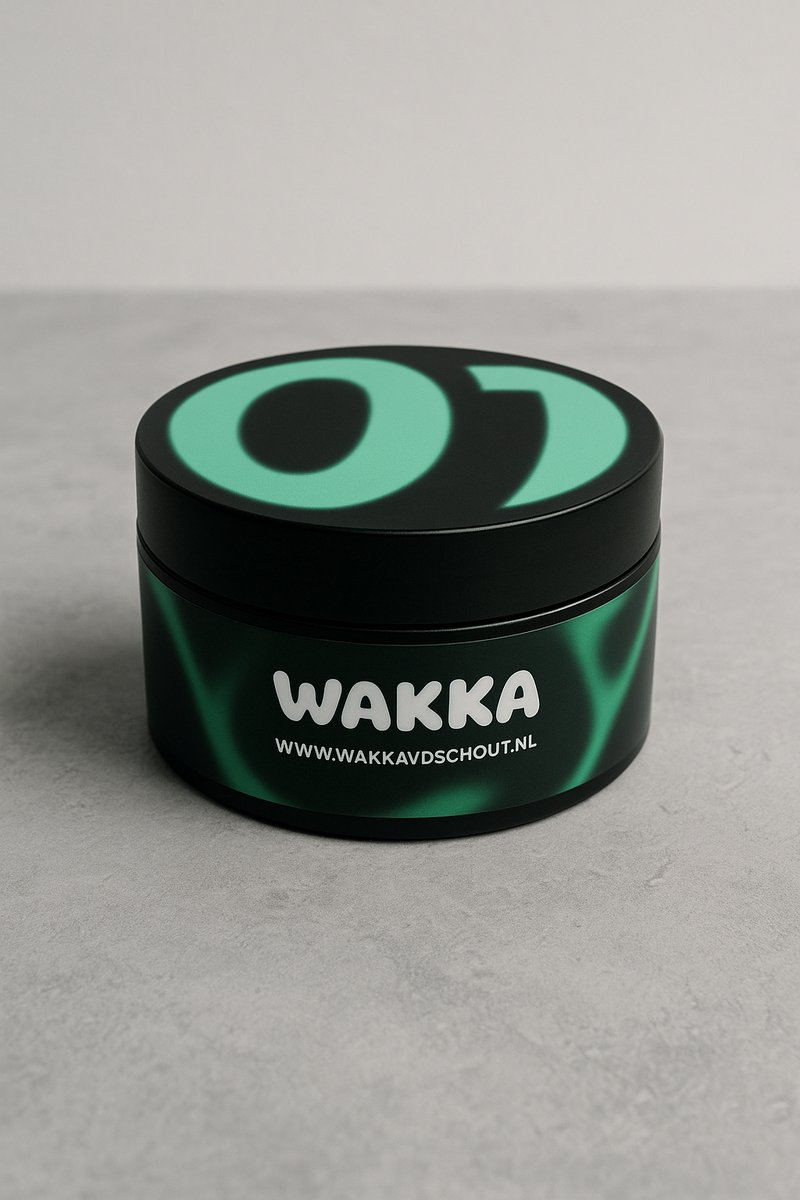 WAKKA 0.1 Pomade – Sterke Hold & Glans – 100 ml – Waterbasis – Voor klassieke kapsels – Makkelijk