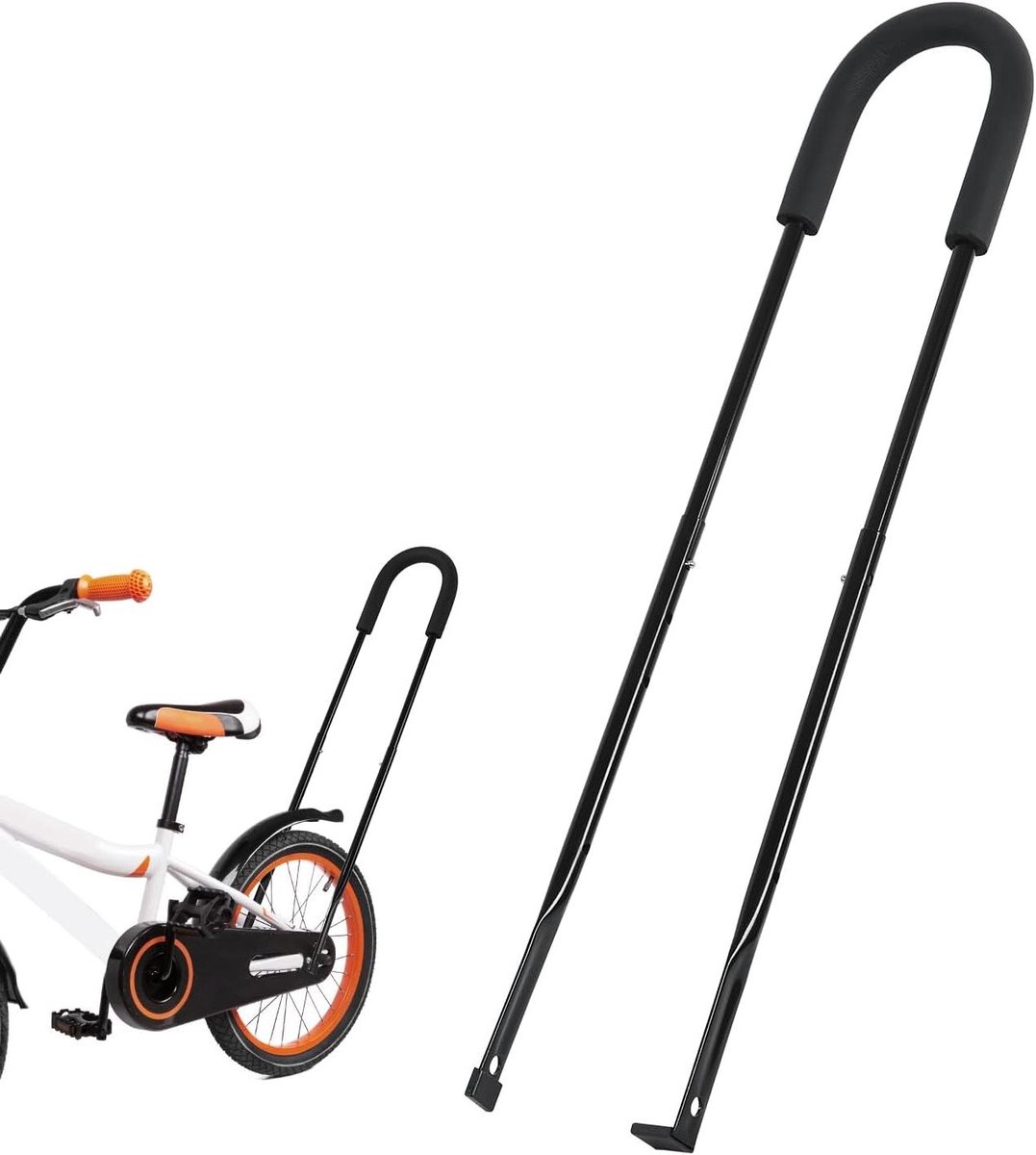 Allecto Plus - Kids Bike Training Push Bar voor Kinderfietsen - Verstelbare Hoogte - Fiets Trainingsstang - Balansfiets Trainer Handvat