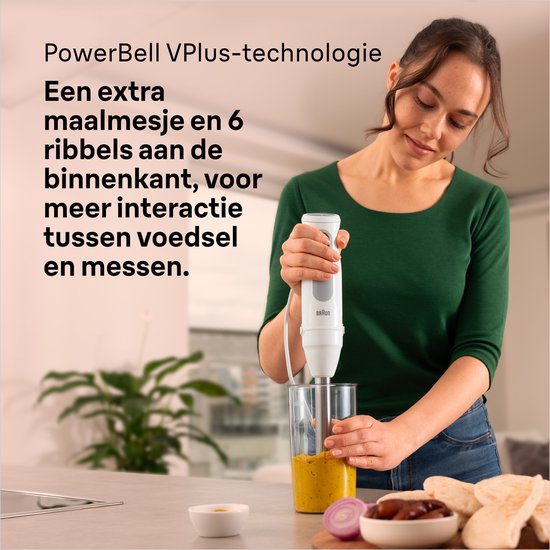 Braun MultiQuick 5 MQ50.201M - Staafmixer - Wit van Braun — afbeelding 3