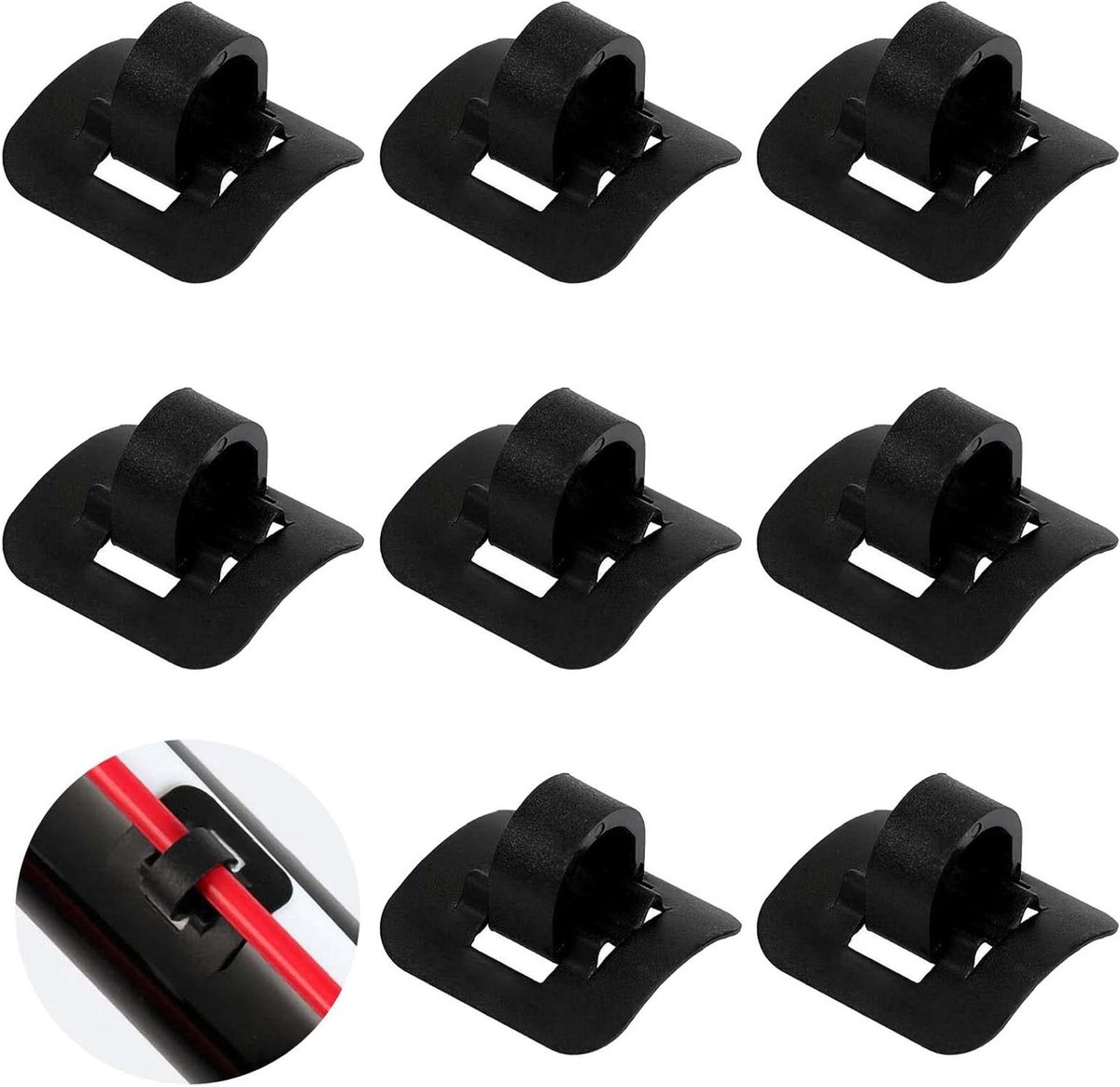 Inovra Plus - Fiets C-clip kabelgeleiding voor MTB fietsen - Set van 8 stuks