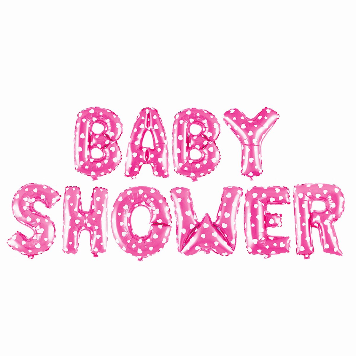 Folieballon kit | Baby shower | 35cm | Roze | Incl. touw