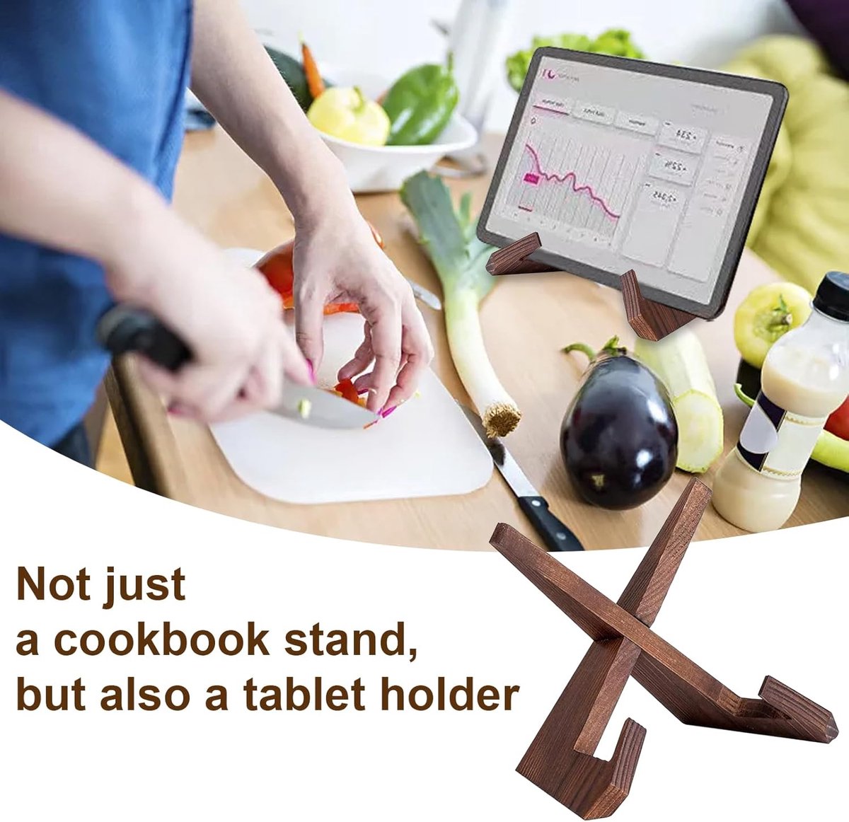 Bordenstandaard - Borden Display Standaard - 6.5 Inch - Bordenhouder - Boekstandaard - Bordenrek - Standaard - Houder - Steun - Rek - Hanger - Borden En Boeken - Kookboek - Voor Sierborden - Niet Gemakkelijk Vervormd - Duurzaam - Hout — cadeau in Cadeau-ideeën - foto 3
