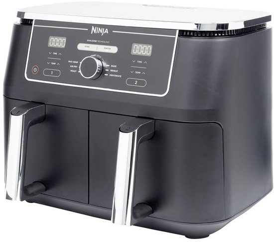 Ninja Dubbele Airfryer XXL - 9.5 Liter - 2020 Model - Dual Zone Technologie - AF400EU