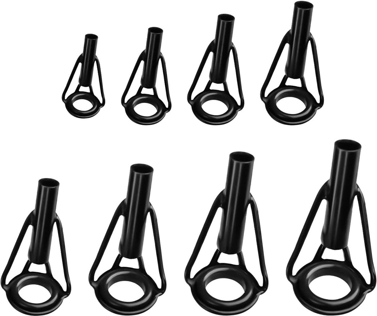 Allecto Plus - Rod Tip Repair Kit van 8 stuks van Roestvrij Staal voor Vishengels - Vervanging & Reparatie voor Zout- en Zoetwaterhengels