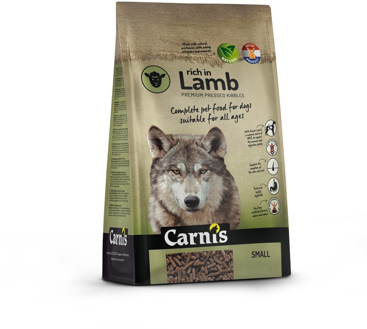Carnis Carnis Lamb Small Geperst - Hondenvoer 2 kg