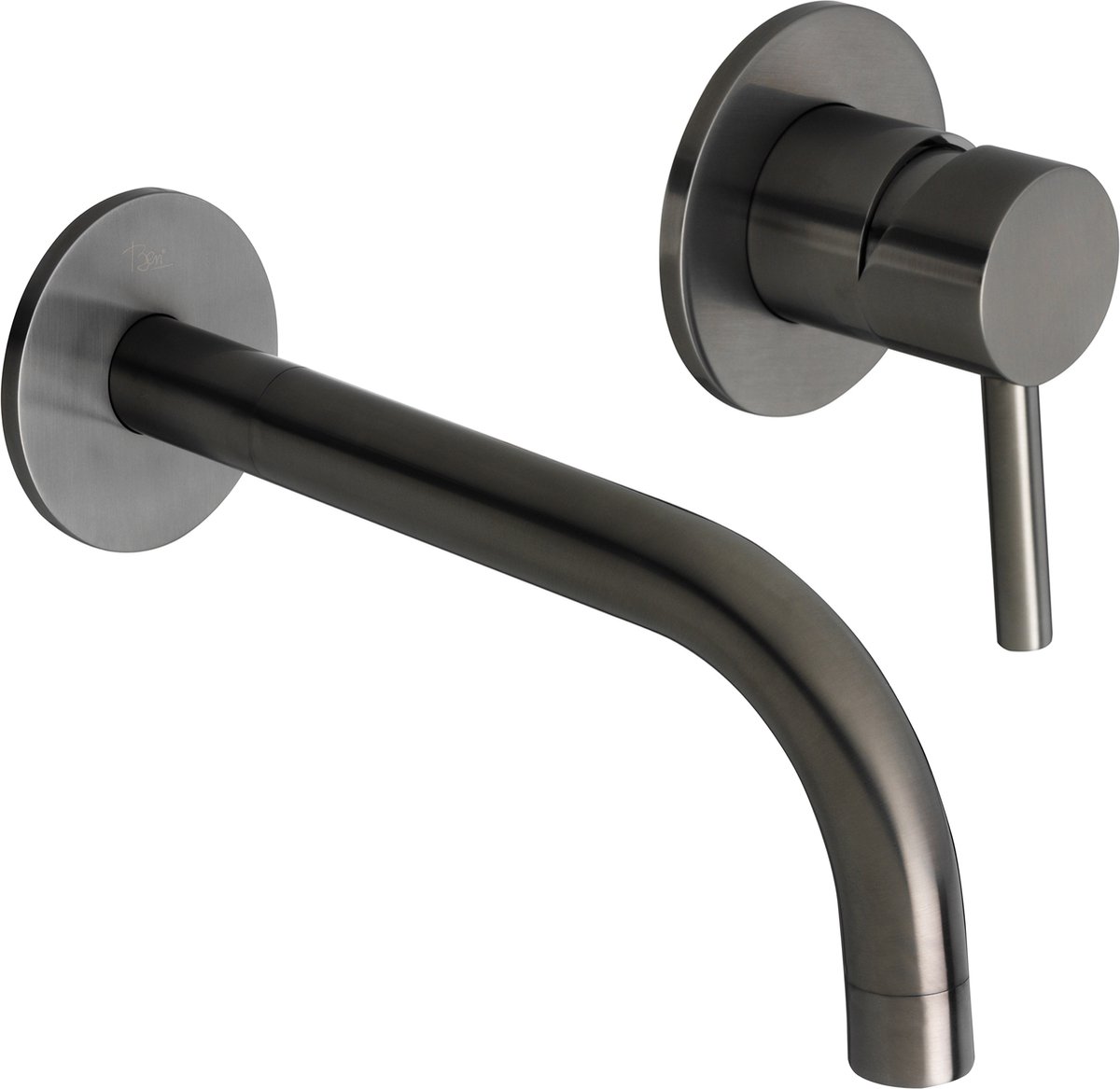 Ben Lavion 2-gats inbouw wastafelkraan afdekset gunmetal pvd