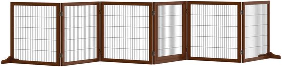 PawHut Hondenpark, Dierpark, 5 Panelen, Draagbare Opvouwbare Omheining Veilig Zwart~22q2139t9i001