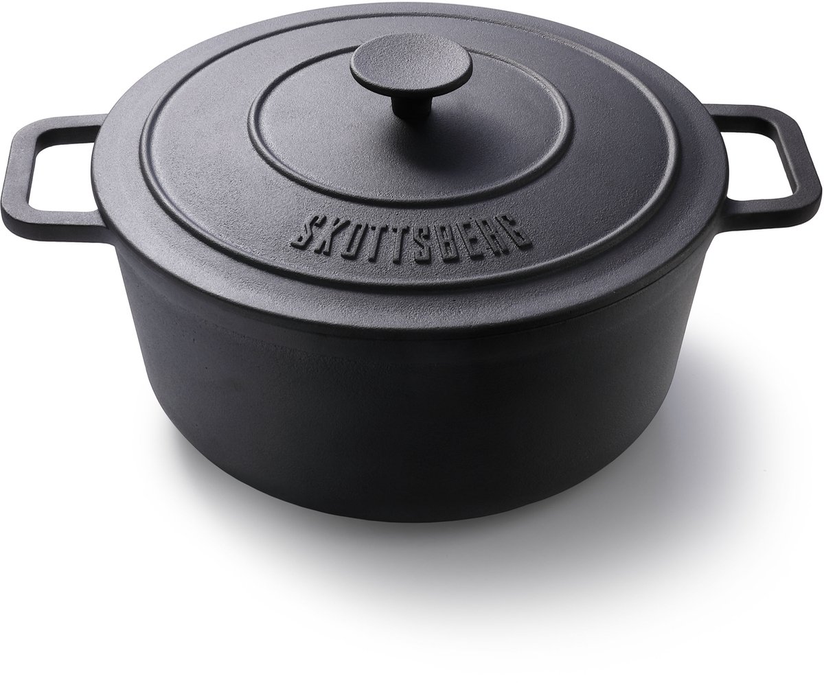 Skottsberg Braadpan Cast Iron 28 cm 5.5 l Zwart Gietijzer