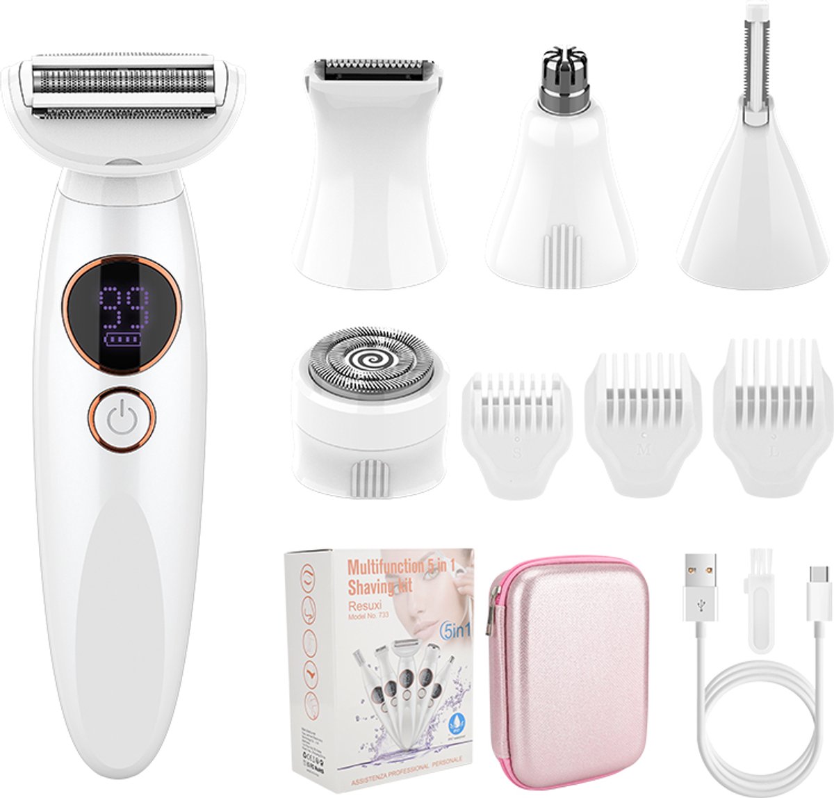 5-in-1 elektrisch scheerapparaat voor dames