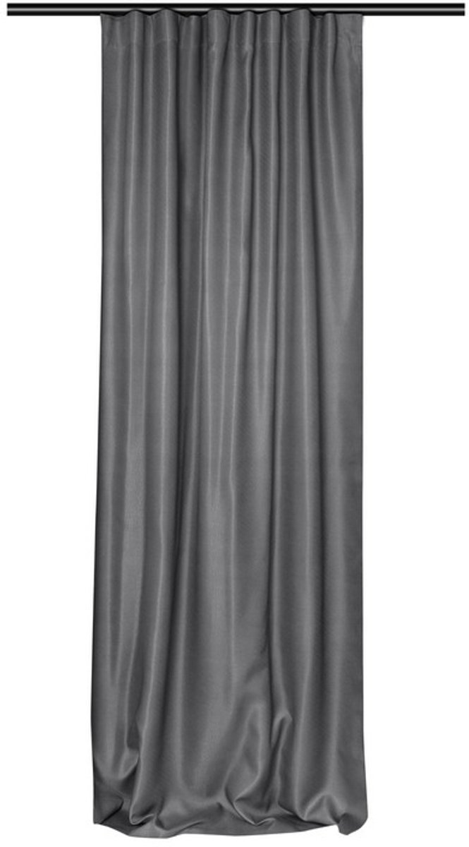 Home Style Kant en Klaar Gordijn – Verduisterend – Met Ringen – 135x260 cm – Grijs