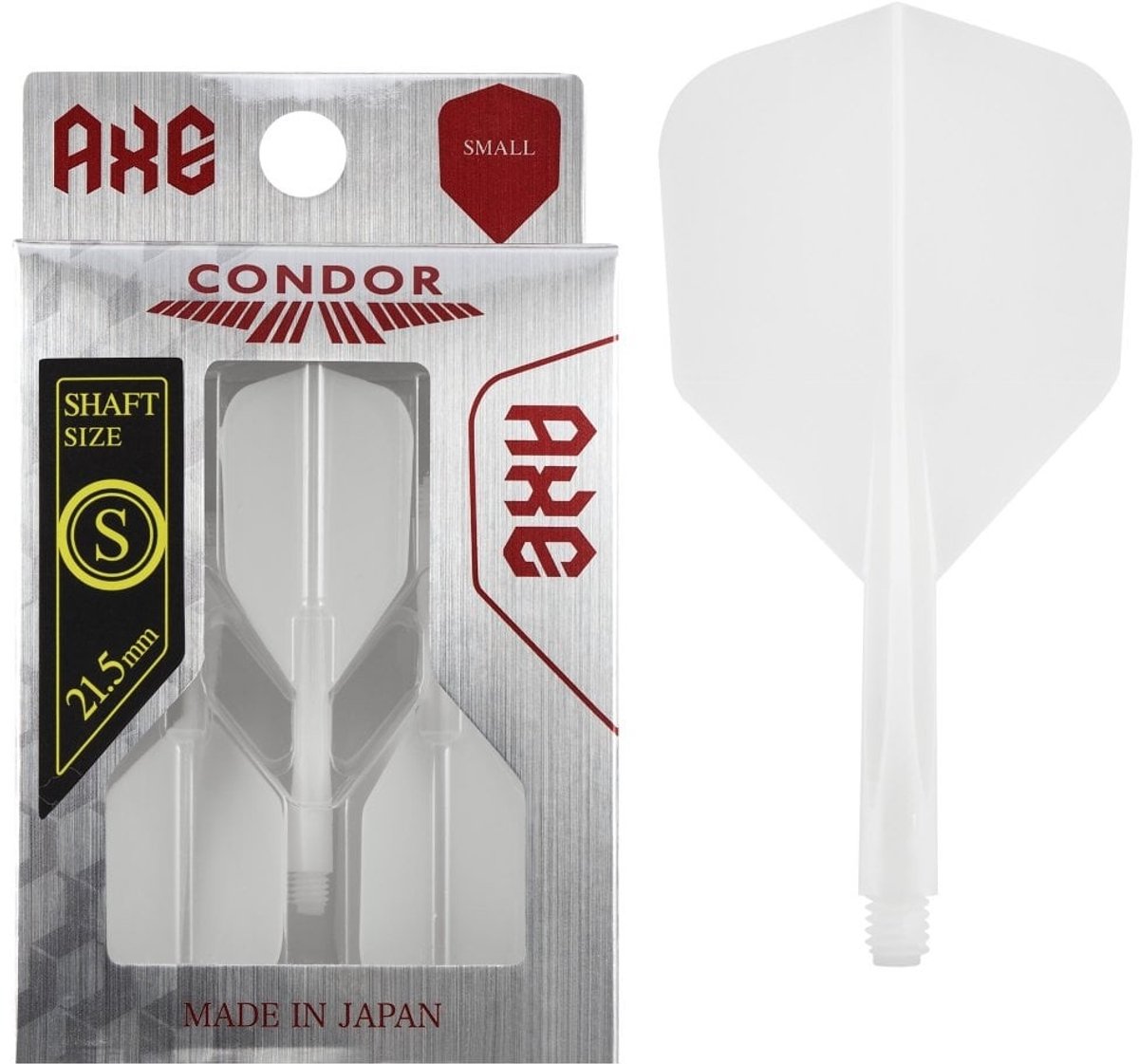 Condor Axe Flight System - Small White - Dart Flights