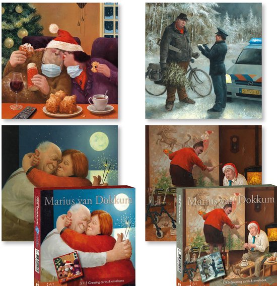 Marius van Dokkum kerstkaarten set 2