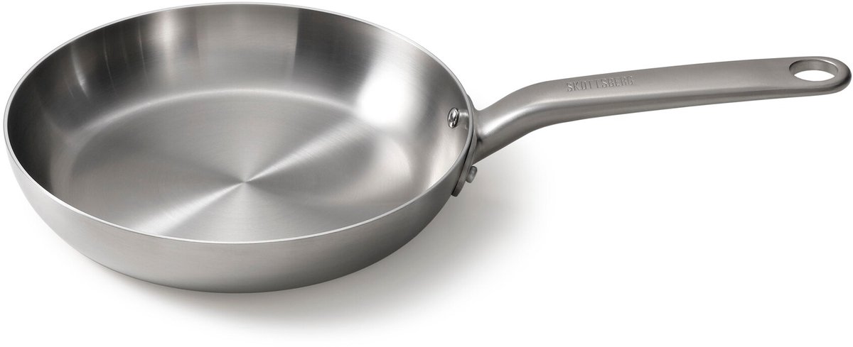 Skottsberg - Stainless Steel - Koekenpan - Inductie - Ovenbestendig - ø 24 cm - RVS - Alle warmtebronnen