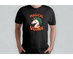 Magical Vegan - T Shirt - VeganLife - PlantBased - CrueltyFree - Funny - VeganLeven - Plantaardig - Dierproefvrij - Dierproefvrij - VeganEten