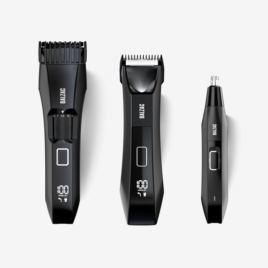 BALZAC® Triple Set - Bodygroomer mannen, Neustrimmer & Baardtrimmer - Manscaped - Body Trimmer Heren - Waterdicht