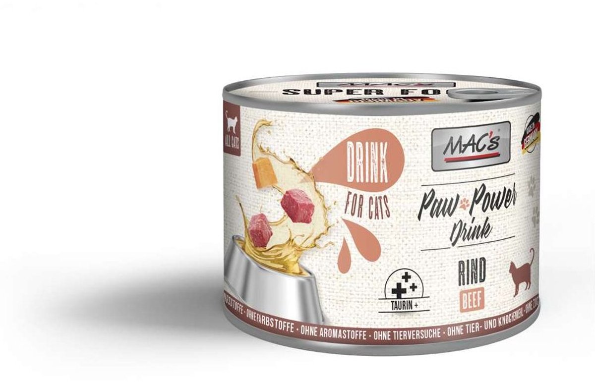 MAC's CAT - Paw Power Drink 6x200g - Kip
