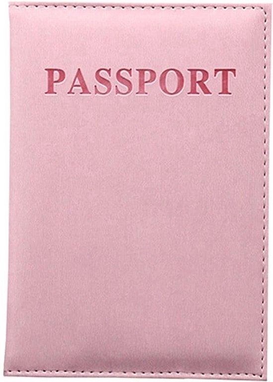 Knaak Porte-passeport en cuir - Étui pour passeport - Couverture - Rose