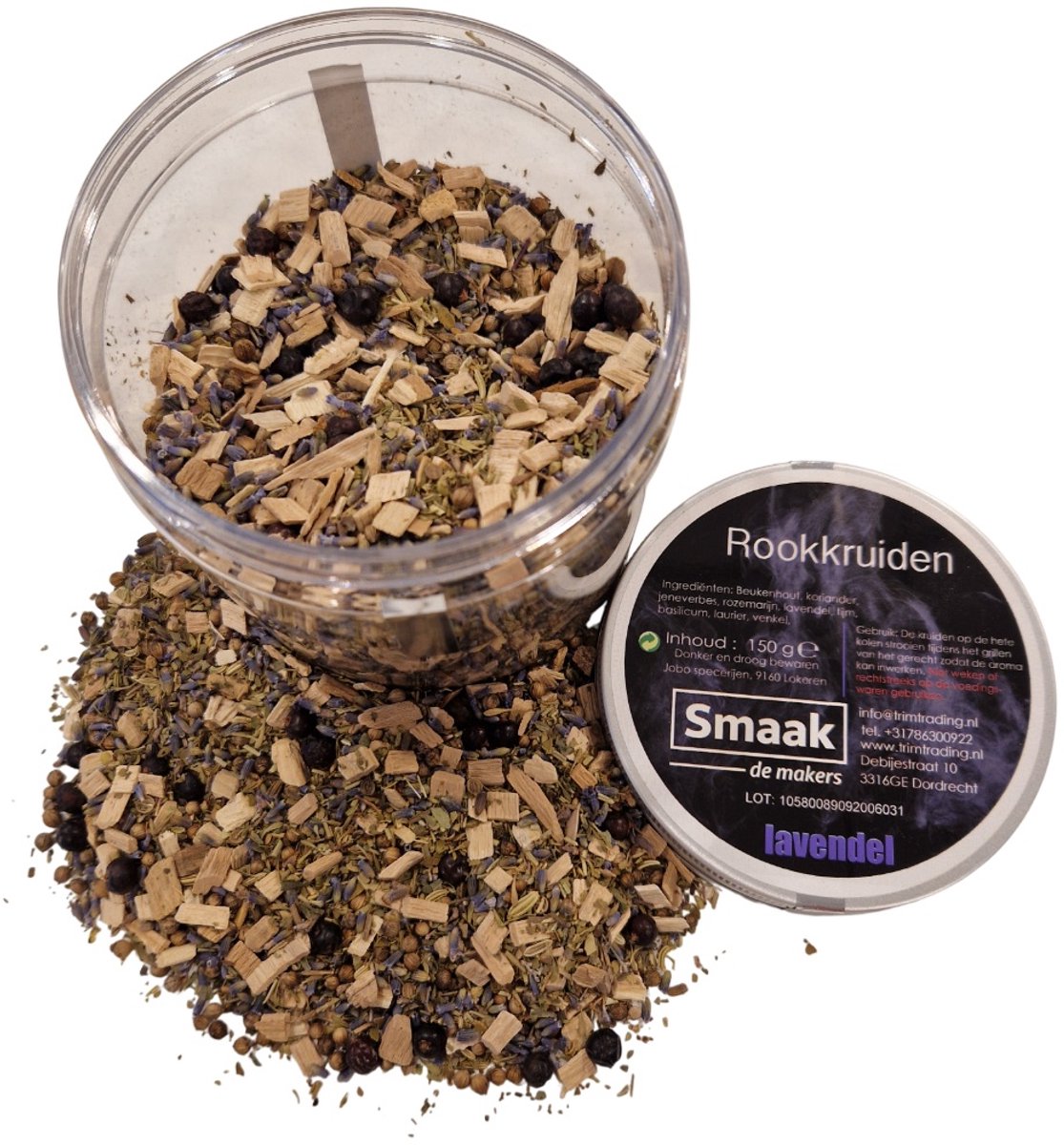 SMAAK - Rookkruiden / Vuurkruiden Lavendel - pot 150 gram