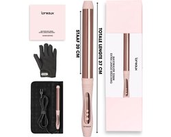 Loreaux Krultang 32mm – extra lang – voor lang haar en extensions – handschoen en opberghoes