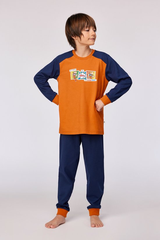 Woody Garçons- Pyjama homme orange foncé - taille 140/10J