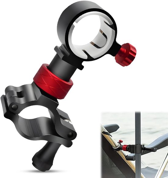 Accessoires voor Parasols -Campingparaplustandaard- voor PatioTafel - Balkon - Achtertuin- -Hengel- en parapluhouder-1 pcs - Zwart-360° -Verstelbaar