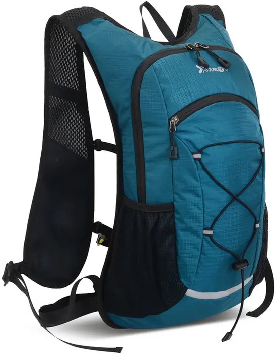 Foto: Rugzak sportief 18l lichtgewicht wandelrugzak 26x18x48 cm met reflecterende strip borstriem ademend mesh voor fietsen hardlopen outdoor