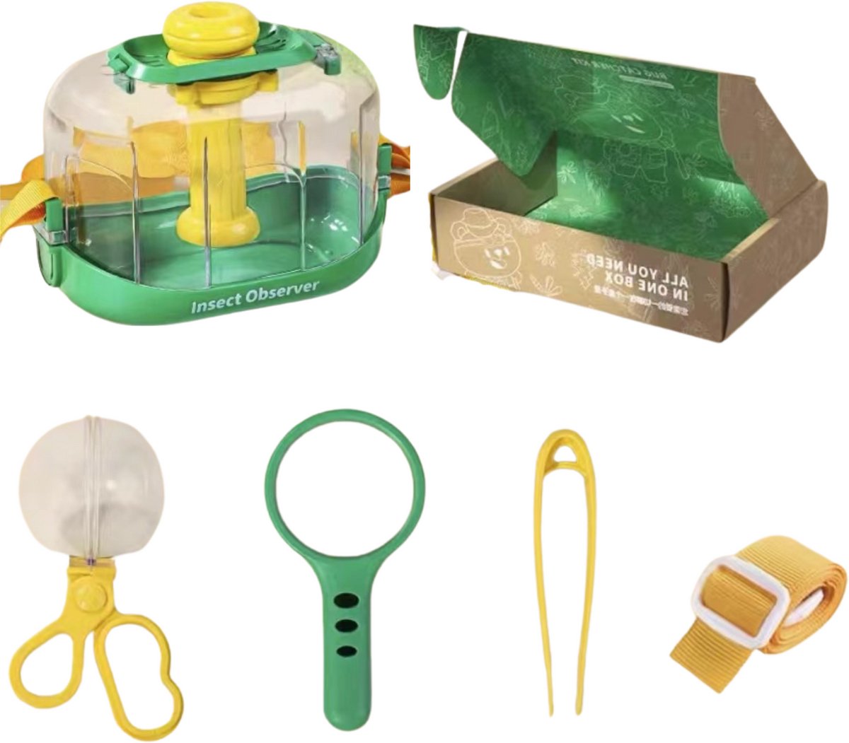 Joymaxx Buitenspeelgoed Set Insectenpotje met Vergrootglas - Insecten Speelgoed Jongens en Meisjes 3-6 jaar- Wetenschap Kinderen 4 5 jaar - Outdoor Explorer Kit - Kinderspeelgoed 6 7 8 jaar- Insectenkijker