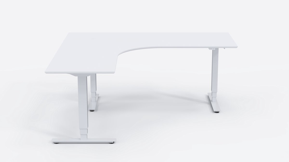 Easydesk Professional hoekbureau - elektrisch - Wingblad 180x200