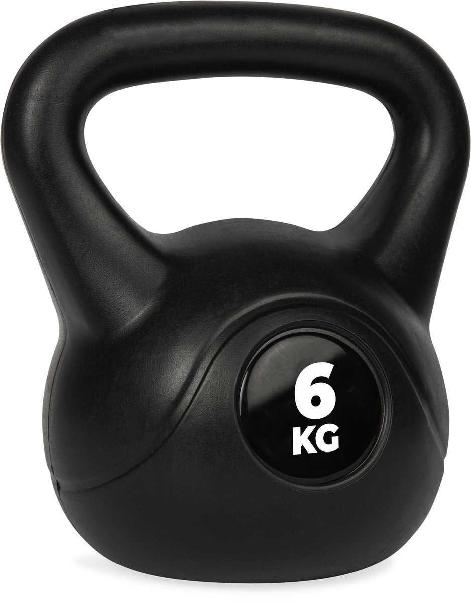 VirtuFit PVC Kettlebell - 6 kg - Handvat met Extra Grip - Anti-Slip Laag - Fitness Gewichten - Functioneel & Conditie Trainen - Krachttraining - Kettlebells – foto 2