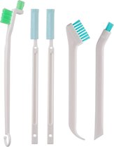 Kit de nettoyage pour petite brosse à bouteille - Brosse de nettoyage pour tubes à essai et Théières avec embout buccal et Pailles - Brosse durable - Accessoires de vêtements pour bébé de nettoyage et ustensiles de cuisine.