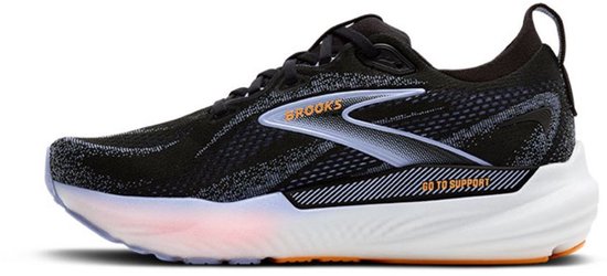 Brooks Glycerin GTS 22 Sneakers voor dames, zwart/grijs/wit, 38 EU, Black Grey White, 38 EU